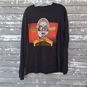 The Met Pat McGrath Labs Mens Gold Sleeve Graphic Shirt Size Large